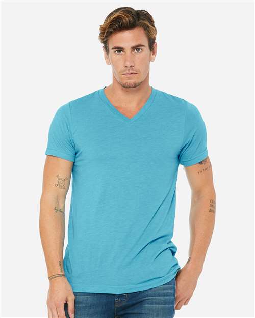 3415 Unisex Triblend V-Neck Tee