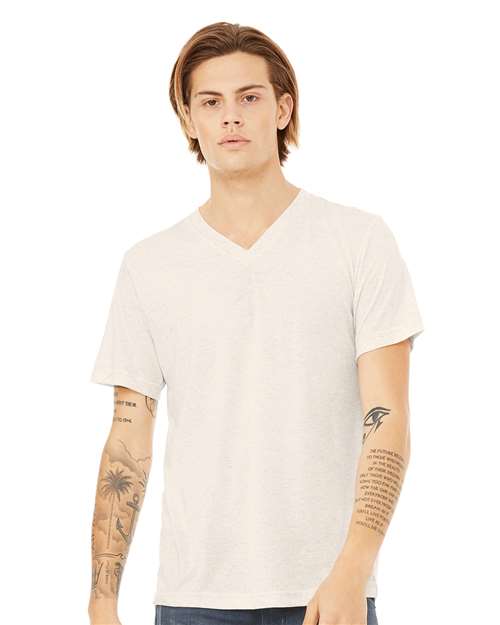 3415 Unisex Triblend V-Neck Tee
