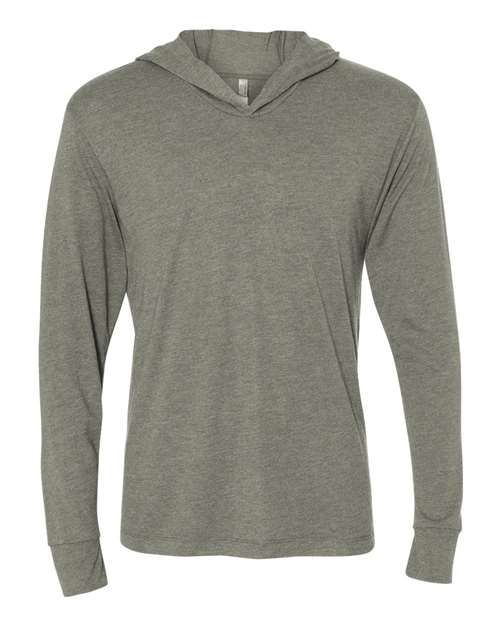 6021 Unisex Triblend Hooded Long Sleeve Pullover T-Shirt