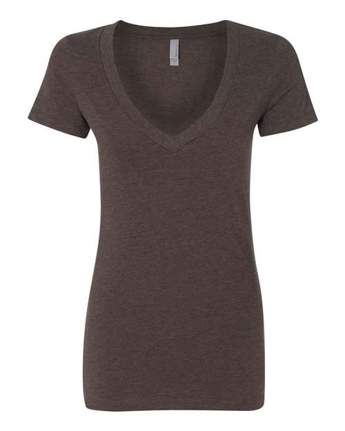6640 Women’s CVC Deep V-Neck T-Shirt