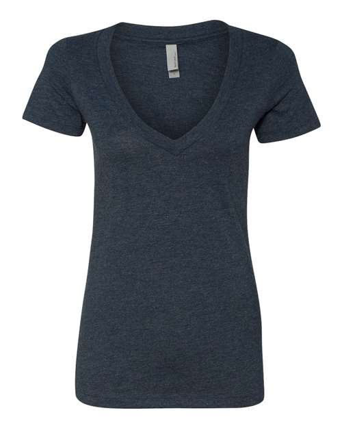 6640 Women’s CVC Deep V-Neck T-Shirt