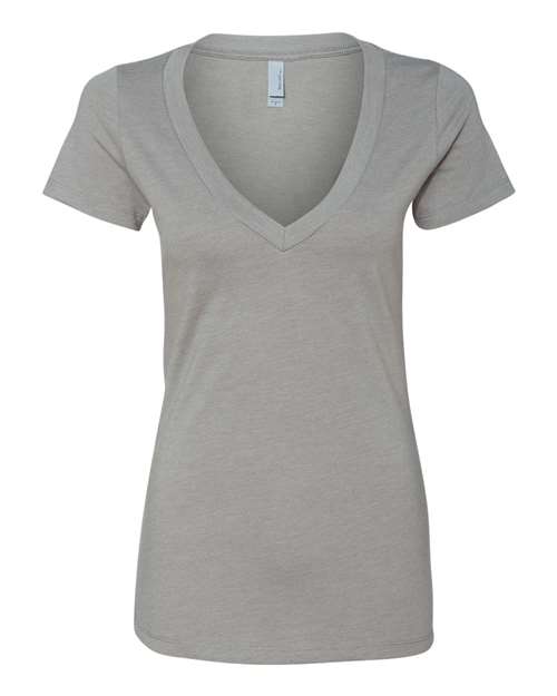 6640 Women’s CVC Deep V-Neck T-Shirt