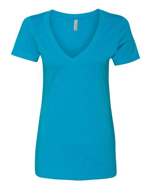 6640 Women’s CVC Deep V-Neck T-Shirt