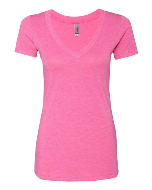 6740 Women’s Triblend Deep V-Neck T-Shirt
