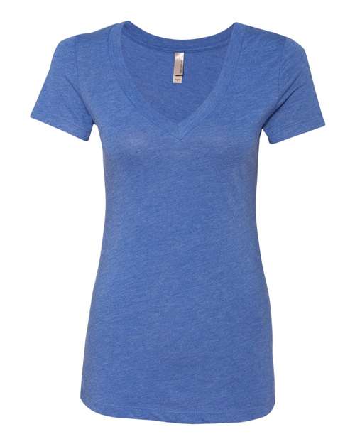6740 Women’s Triblend Deep V-Neck T-Shirt
