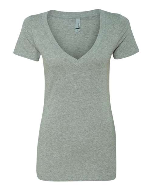 6640 Women’s CVC Deep V-Neck T-Shirt