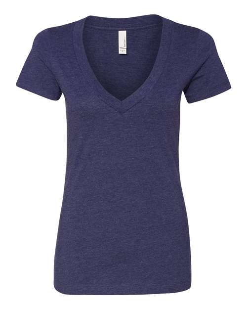 6640 Women’s CVC Deep V-Neck T-Shirt