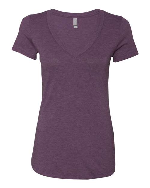 6740 Women’s Triblend Deep V-Neck T-Shirt