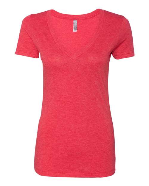 6740 Women’s Triblend Deep V-Neck T-Shirt
