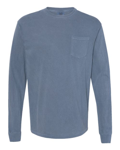 4410 Garment-Dyed Heavyweight Long Sleeve Pocket T-Shirt