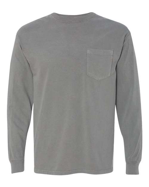 4410 Garment-Dyed Heavyweight Long Sleeve Pocket T-Shirt