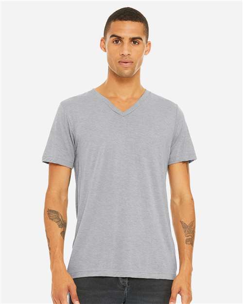 3415 Unisex Triblend V-Neck Tee