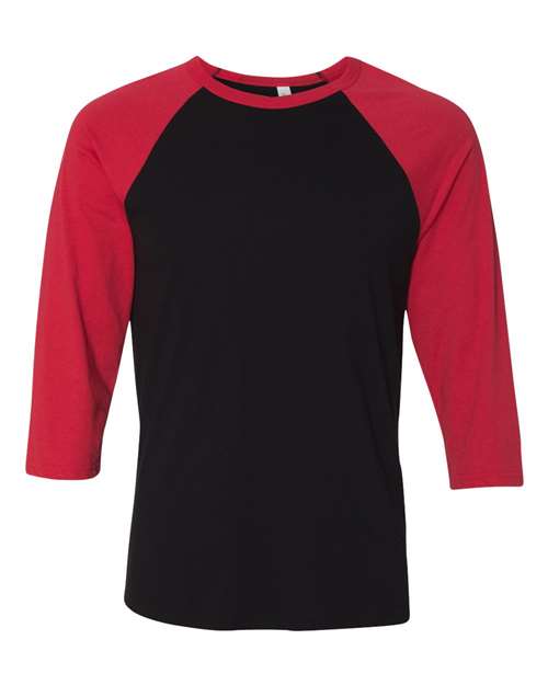 3200 Unisex Three-Quarter Sleeve Baseball Tee
