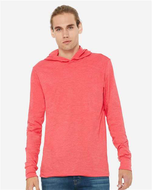 3512 Unisex Jersey Hooded Long Sleeve Tee