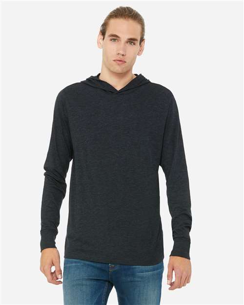 3512 Unisex Jersey Hooded Long Sleeve Tee
