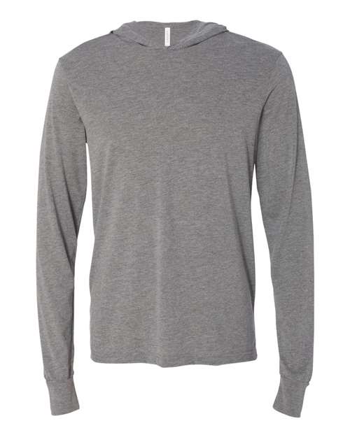 3512 Unisex Jersey Hooded Long Sleeve Tee