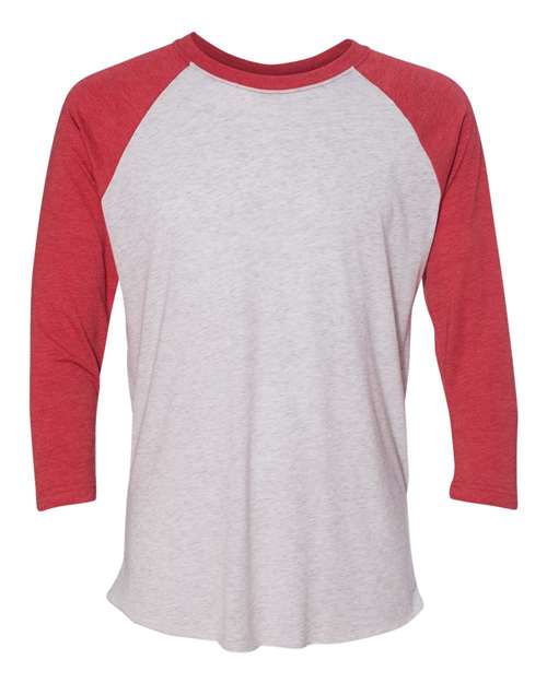 6051 Unisex Triblend Three-Quarter Raglan T-Shirt