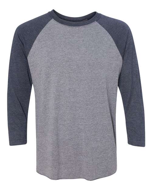 6051 Unisex Triblend Three-Quarter Raglan T-Shirt