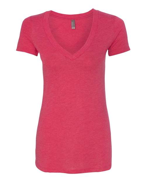 6740 Women’s Triblend Deep V-Neck T-Shirt