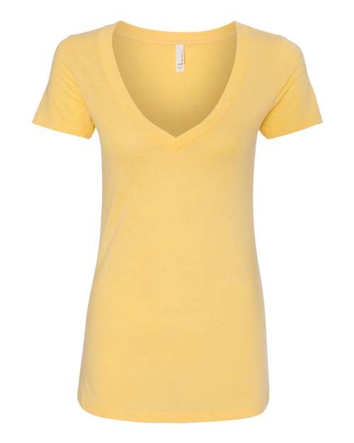 6640 Women’s CVC Deep V-Neck T-Shirt