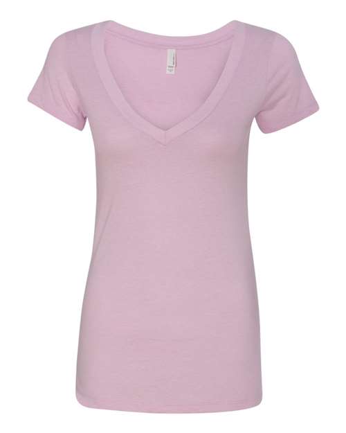 6640 Women’s CVC Deep V-Neck T-Shirt