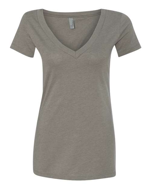 6640 Women’s CVC Deep V-Neck T-Shirt