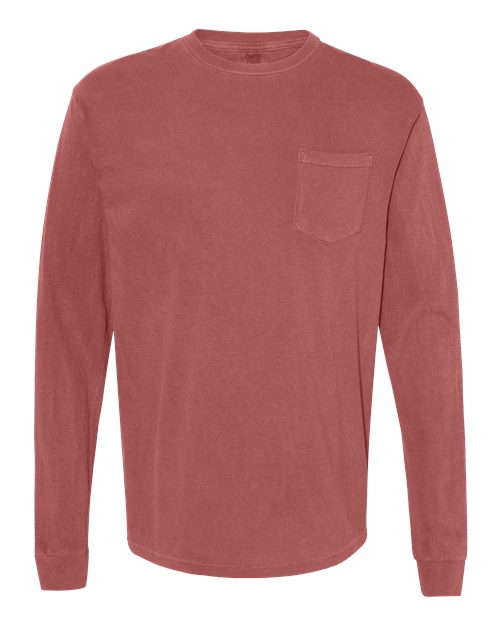 4410 Garment-Dyed Heavyweight Long Sleeve Pocket T-Shirt