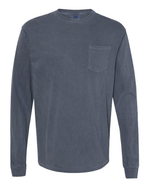 4410 Garment-Dyed Heavyweight Long Sleeve Pocket T-Shirt