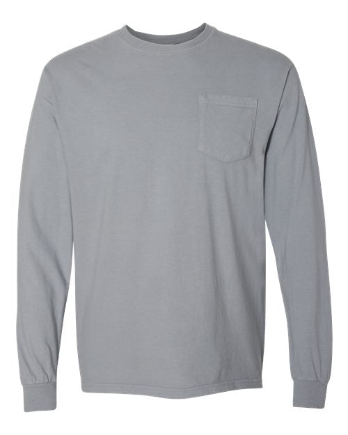 4410 Garment-Dyed Heavyweight Long Sleeve Pocket T-Shirt