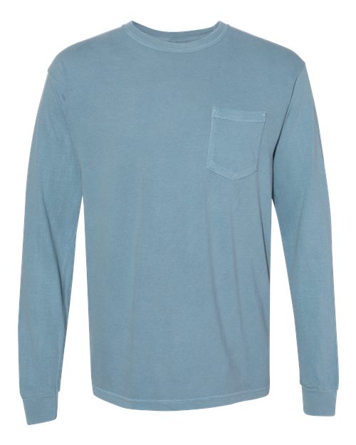 4410 Garment-Dyed Heavyweight Long Sleeve Pocket T-Shirt