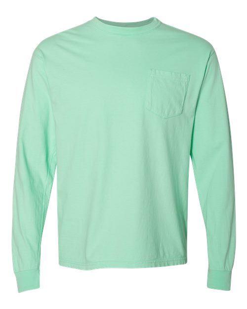 4410 Garment-Dyed Heavyweight Long Sleeve Pocket T-Shirt