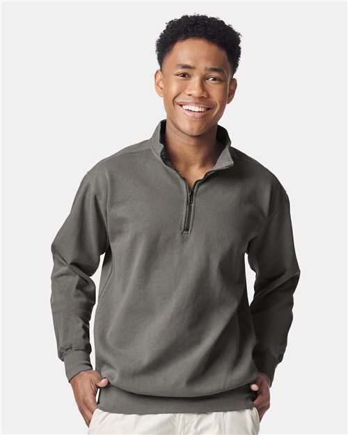 1580 Unisex Garment-Dyed Quarter-Zip Sweatshirt