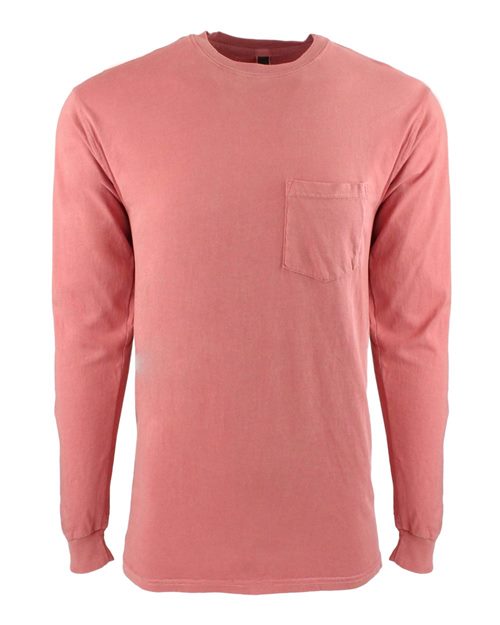 7451 Unisex Inspired Dye Long Sleeve Pocket T-Shirt