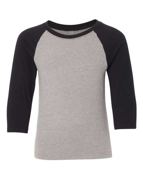 3352 Youth CVC Three-Quarter Sleeve Raglan T-Shirt