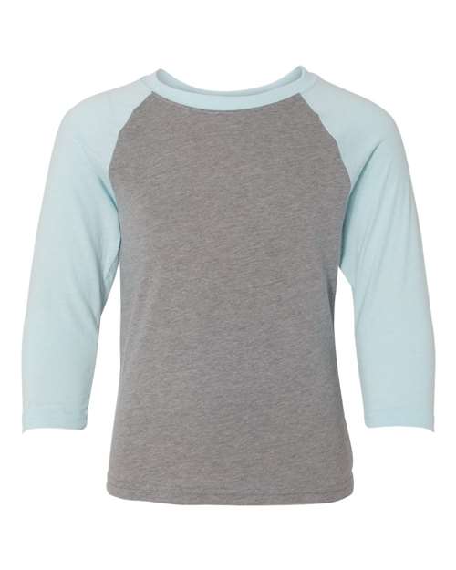 3352 Youth CVC Three-Quarter Sleeve Raglan T-Shirt