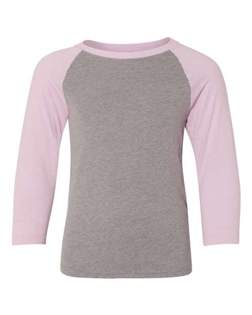 3352 Youth CVC Three-Quarter Sleeve Raglan T-Shirt
