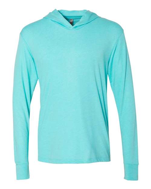 6021 Unisex Triblend Hooded Long Sleeve Pullover T-Shirt
