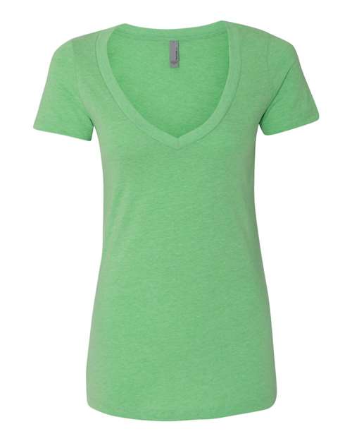 6640 Women’s CVC Deep V-Neck T-Shirt