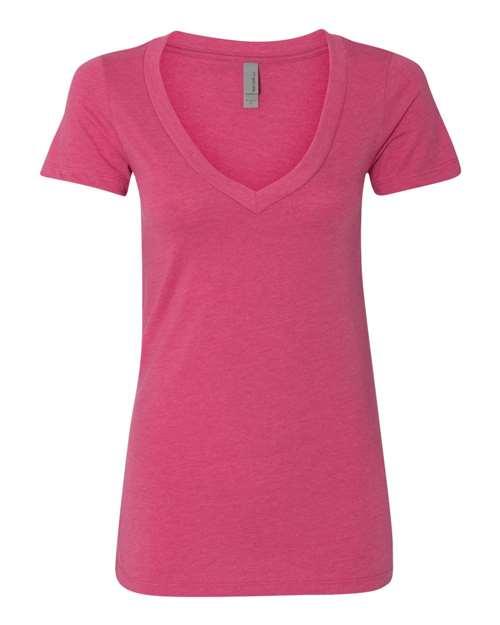 6640 Women’s CVC Deep V-Neck T-Shirt