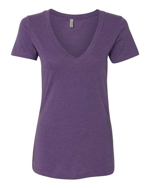 6640 Women’s CVC Deep V-Neck T-Shirt