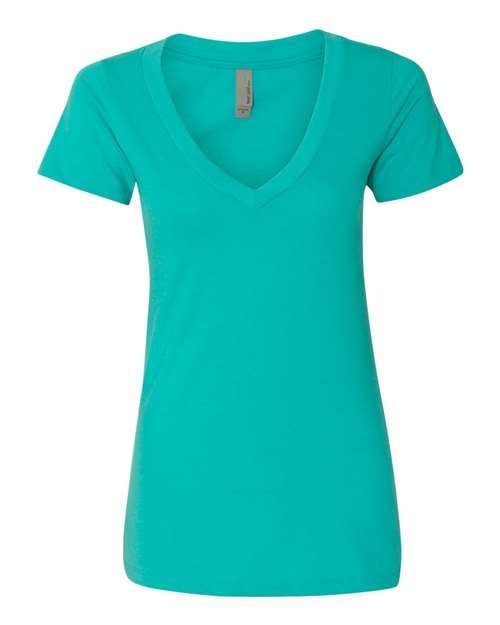 6640 Women’s CVC Deep V-Neck T-Shirt