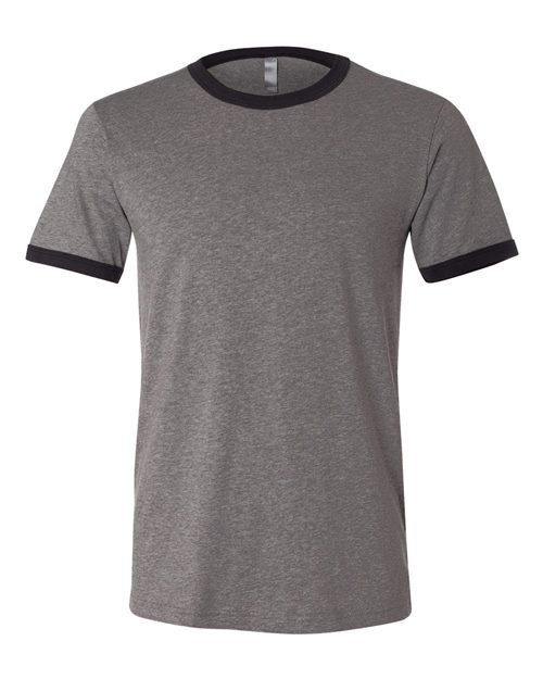 3055 Men's Jersey Heather Ringer Tee