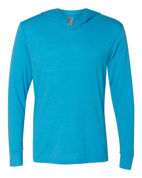 6021 Unisex Triblend Hooded Long Sleeve Pullover T-Shirt