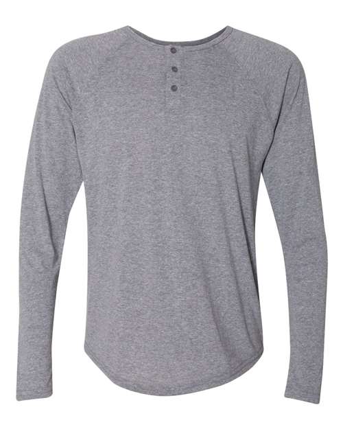 6072 Men's Triblend Henley T-Shirt