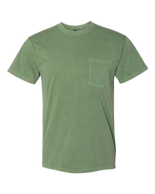 7415 Unisex Inspired Dye Pocket T-Shirt