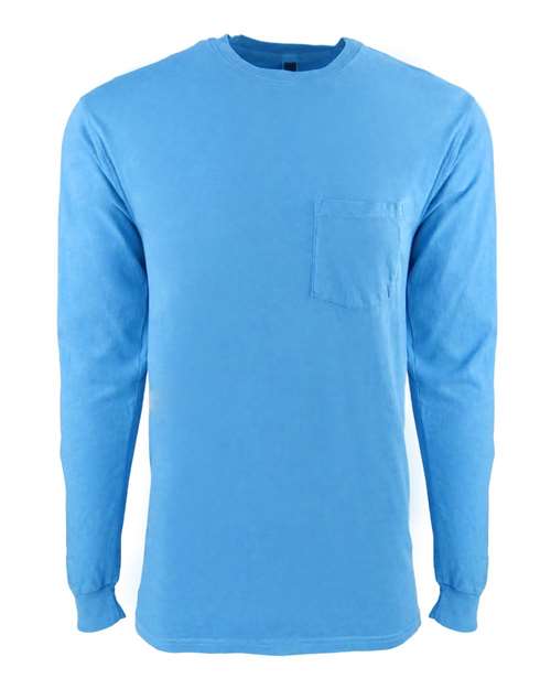 7451 Unisex Inspired Dye Long Sleeve Pocket T-Shirt