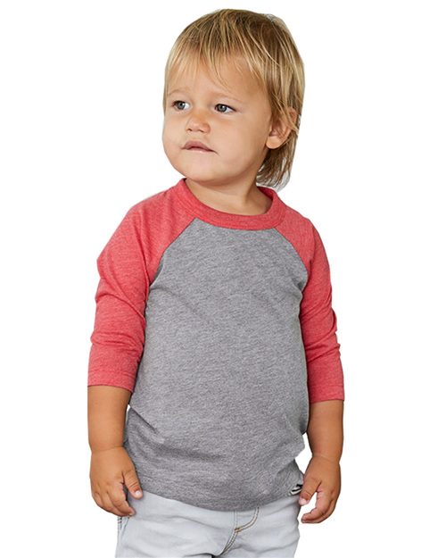 3200T Toddler Three-Quarter Sleeve Baseball Tee