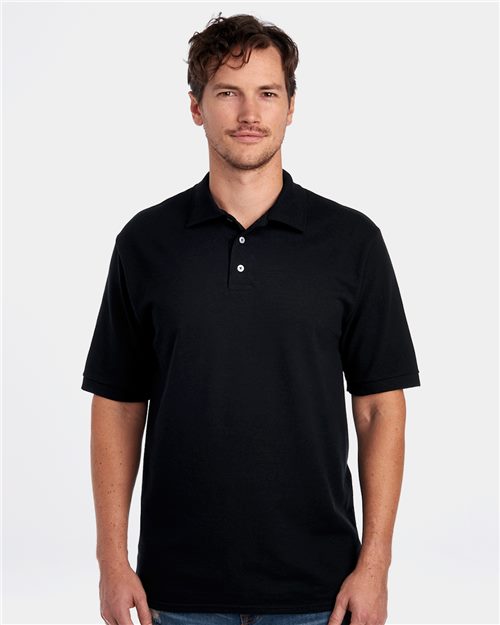 443M Men's 100% Ring-Spun Cotton Piqué Polo