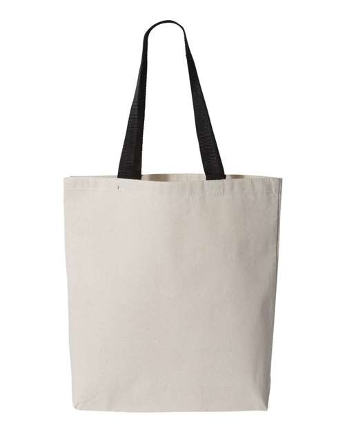 Q4400 11L Canvas Tote with Contrast-Color Handles