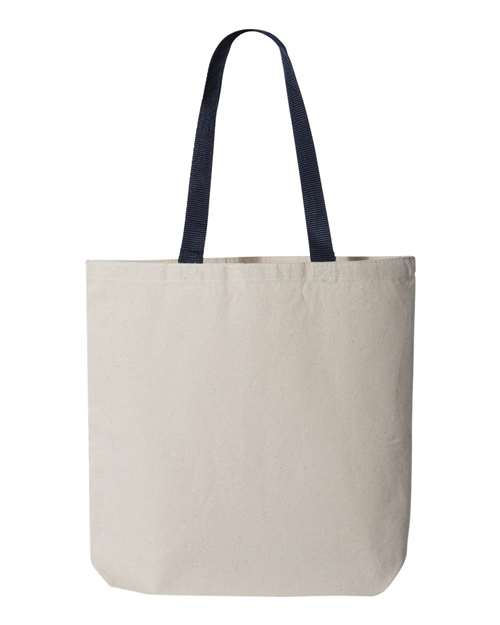Q4400 11L Canvas Tote with Contrast-Color Handles